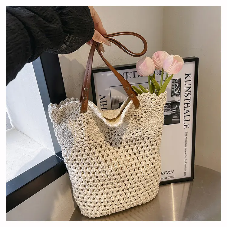 Women Straw Bag Large Capacity Woven Beige 2025 — feature 19