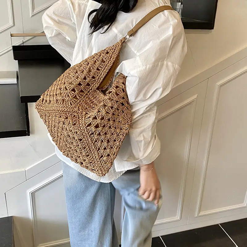 2025 Summer French Woven Straw Bag Large Capacity - Image 8