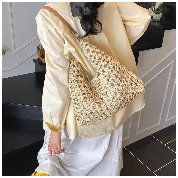 2025 Summer French Woven Straw Bag Large Capacity — feature 12