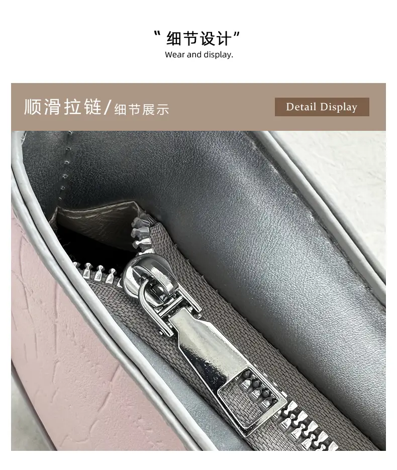 Retro Korean Style Women's White Heart Chain Shoulder Bag — feature 9
