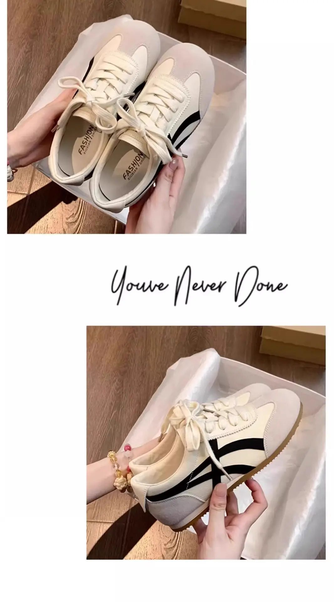 Trendy Internet-Famous White Sneakers for Women 2025 New Spring German Training Shoes Stylish Versatile Popular Ins Trend — feature 4