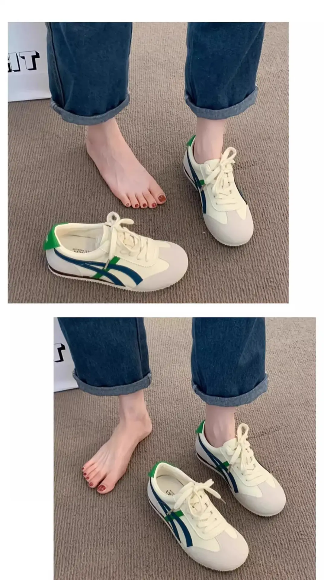 Trendy Internet-Famous White Sneakers for Women 2025 New Spring German Training Shoes Stylish Versatile Popular Ins Trend — feature 5