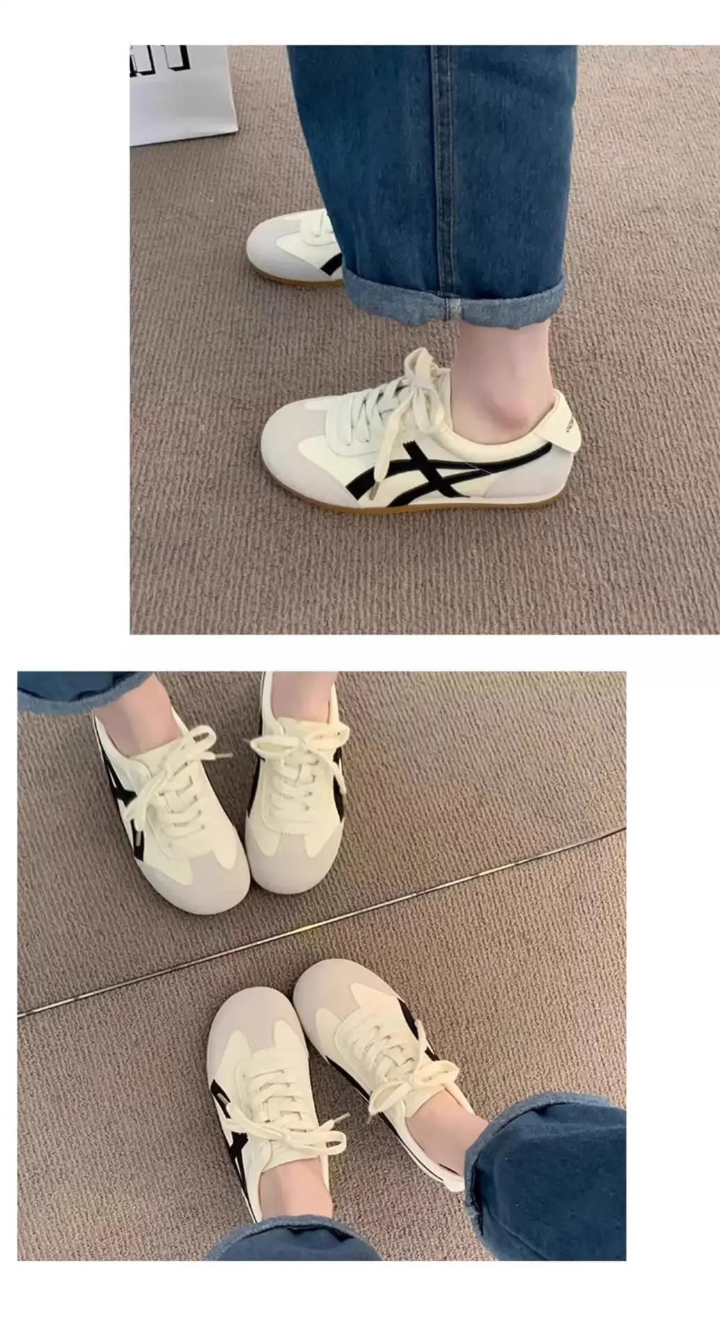Trendy Internet-Famous White Sneakers for Women 2025 New Spring German Training Shoes Stylish Versatile Popular Ins Trend — feature 6