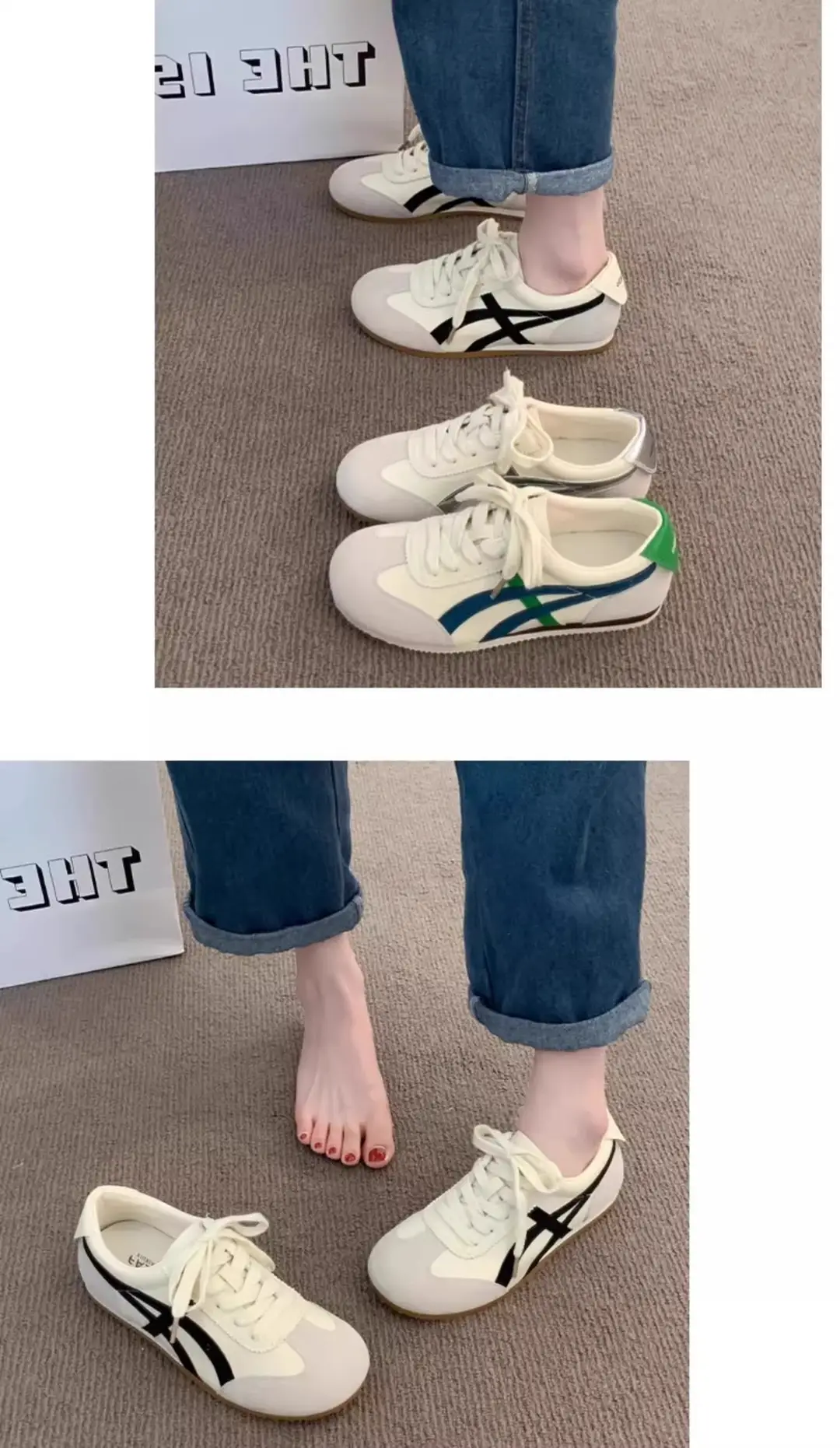 Trendy Internet-Famous White Sneakers for Women 2025 New Spring German Training Shoes Stylish Versatile Popular Ins Trend — feature 7