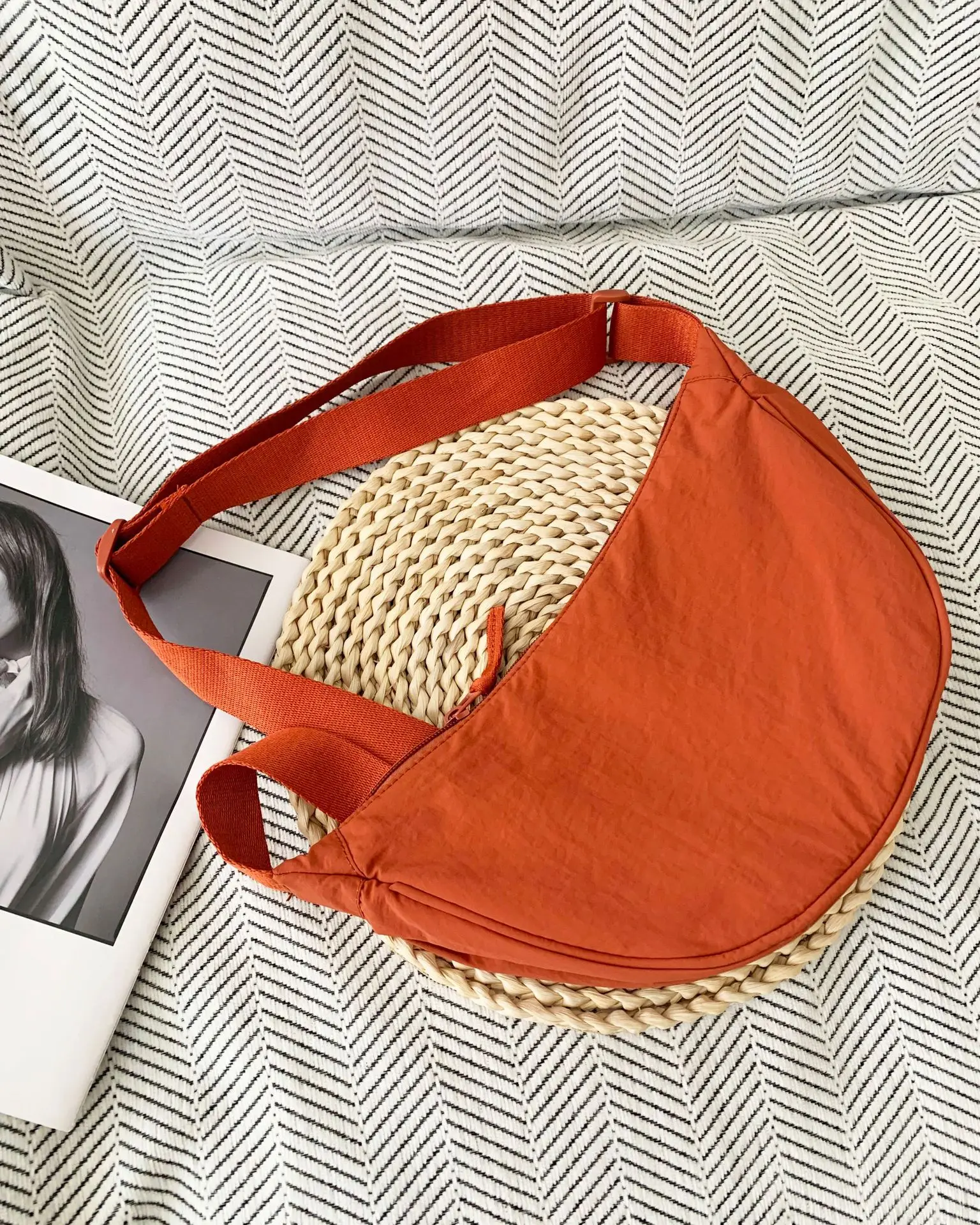 2025 Blue Nylon Crossbody Bag for Women