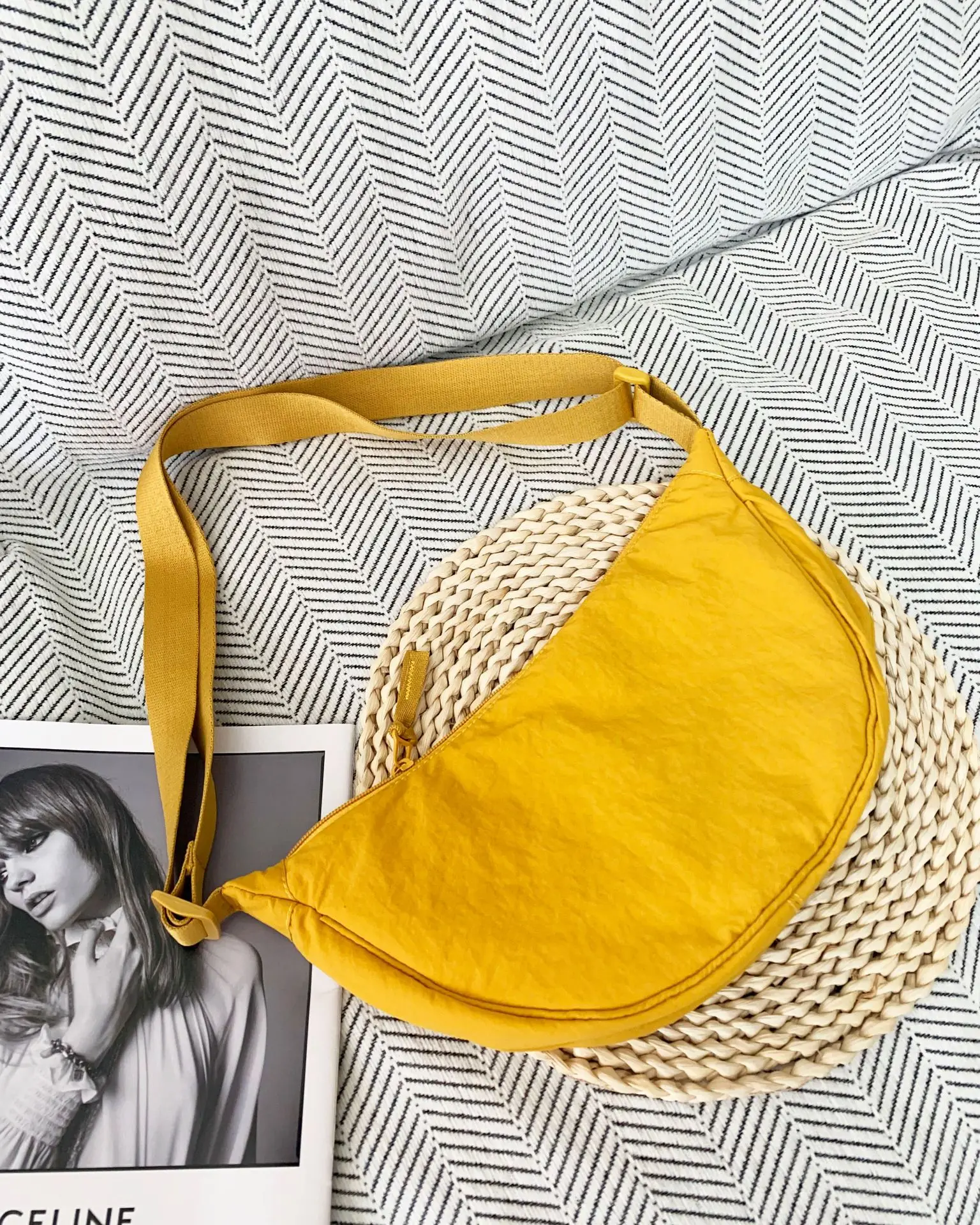2025 Blue Nylon Crossbody Bag for Women