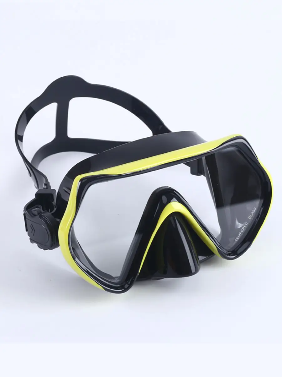 Snorkeling Set for Adults, Diving Goggles, Snorkel, High-Definition Vision, Large-Frame Diving Mask, Liquid Silicone