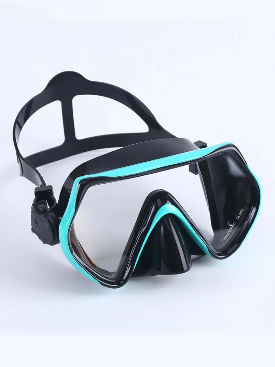 Snorkeling Set for Adults, Diving Goggles, Snorkel, High-Definition Vision, Large-Frame Diving Mask, Liquid Silicone
