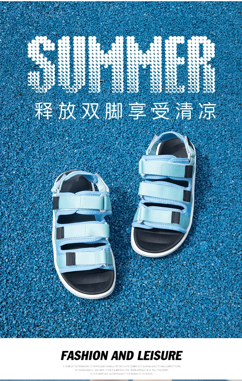 Summer New Korean-style Fashionable Sandals Girls High-end Beach Shoes Sports Open Toe Sandals Breathable for Outer Wear — feature 3