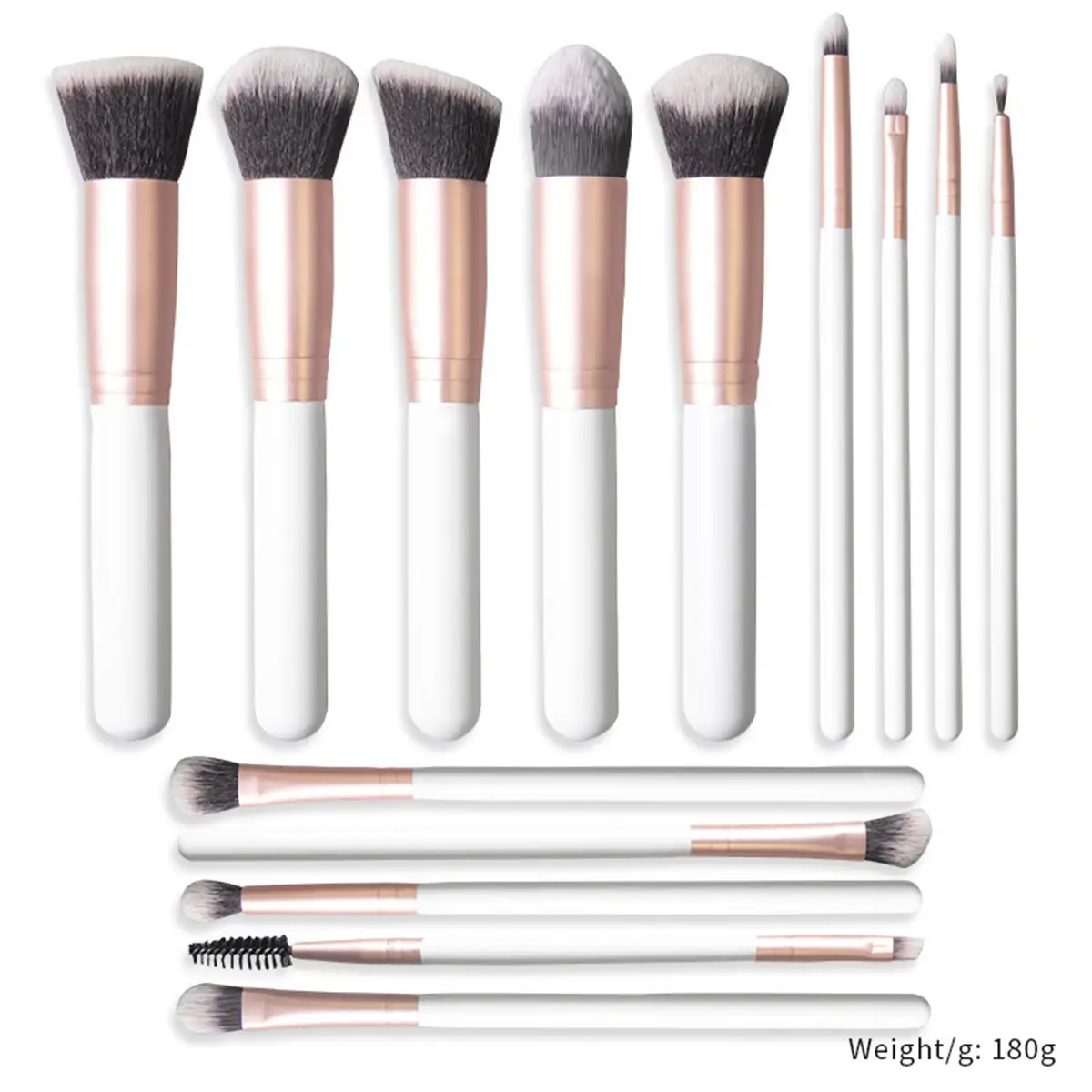14-Piece Makeup Brush Set with Blush & Highlight Brushes - Image 4