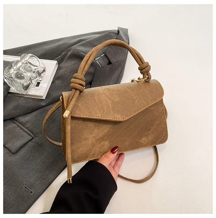 Vintage Frosted Women's Square Bag 2025 New Style - Image 4