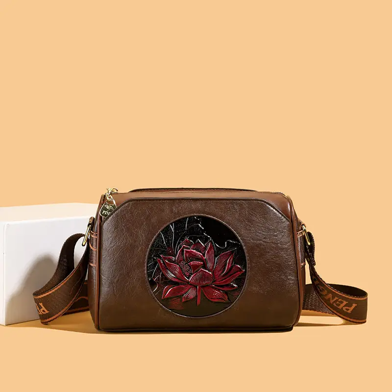 French Retro Embroidered Shoulder Bag for Women - Image 6