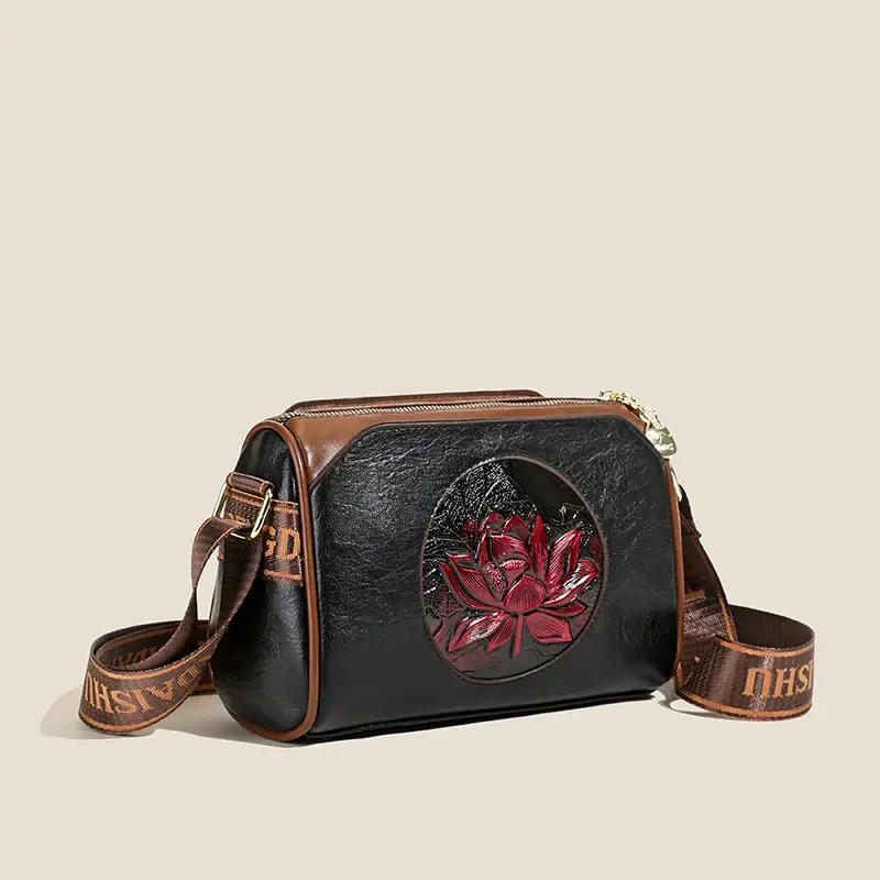 French Retro Embroidered Shoulder Bag for Women - Image 7
