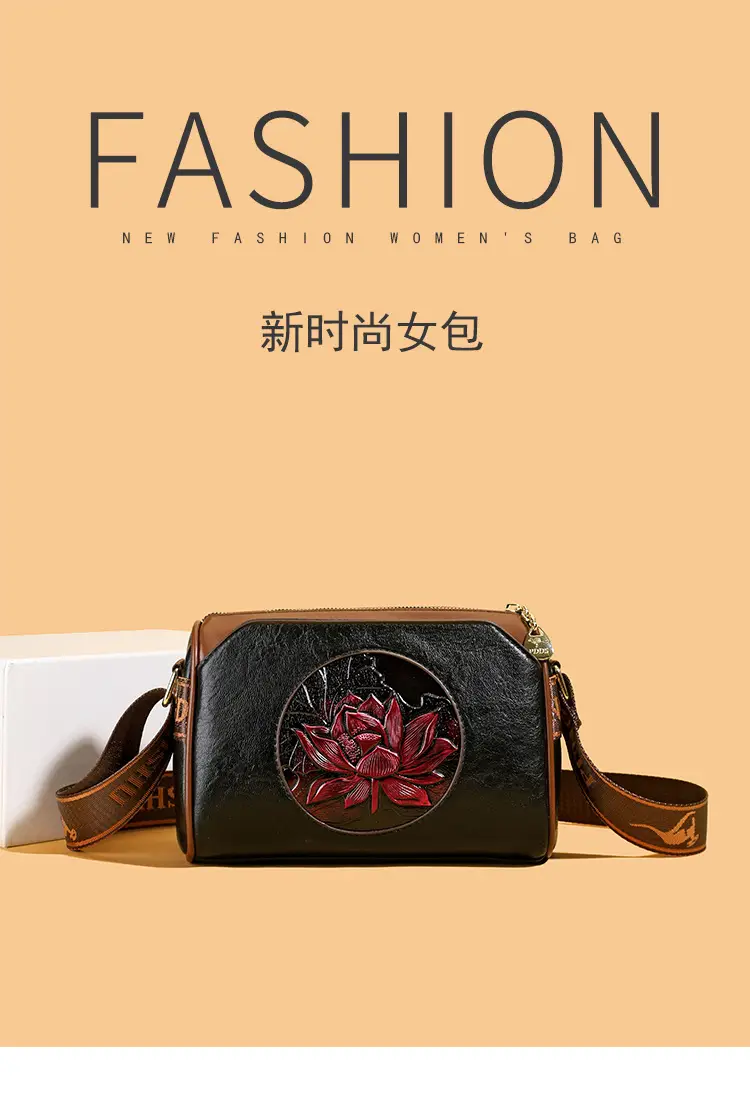 French Retro Embroidered Shoulder Bag for Women — feature 1