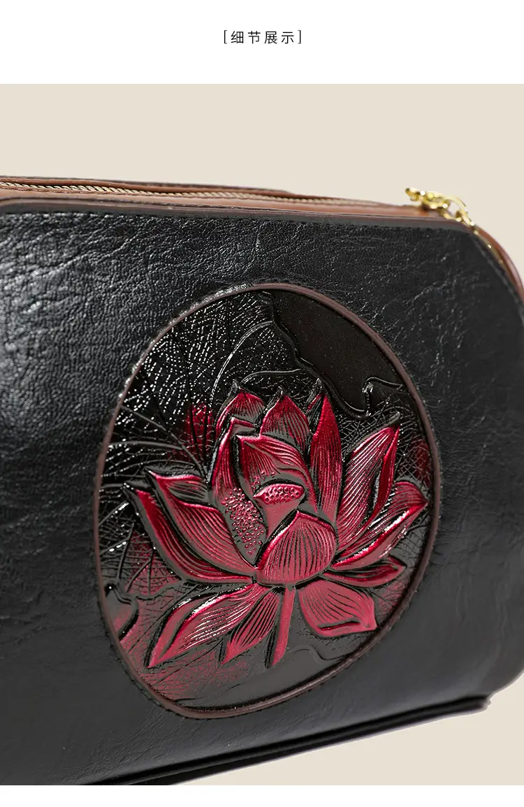 French Retro Embroidered Shoulder Bag for Women — feature 5