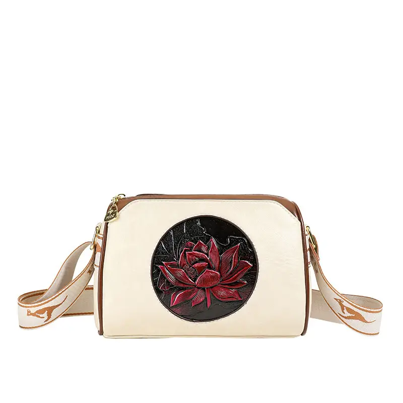 French Retro Embroidered Shoulder Bag for Women - Image 2