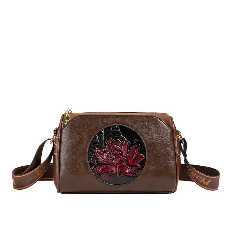French Retro Embroidered Shoulder Bag for Women - Image 3