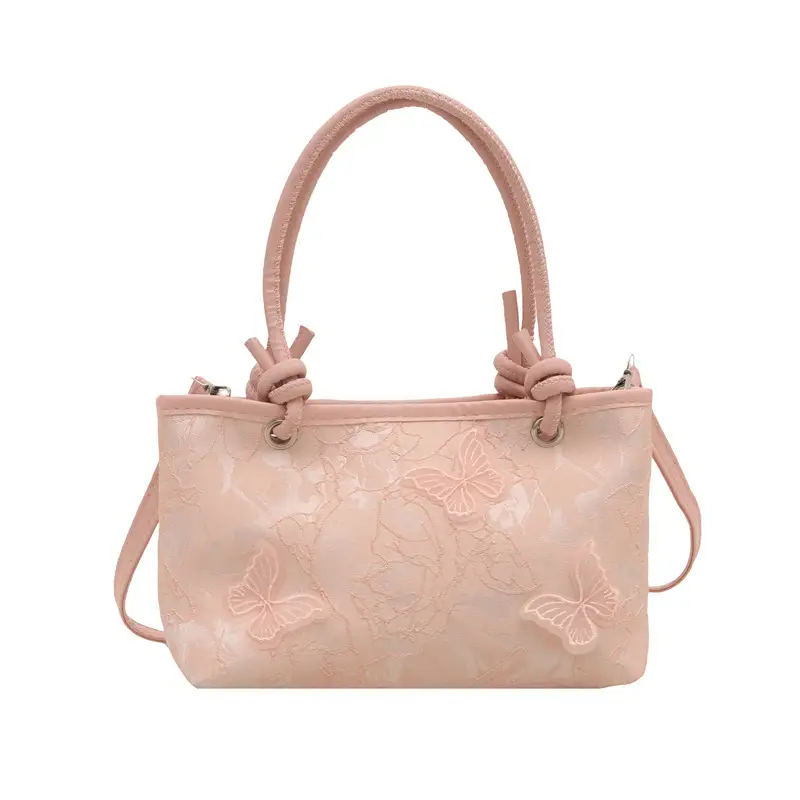 White Lace Bow Shoulder Bag for Women - Image 7