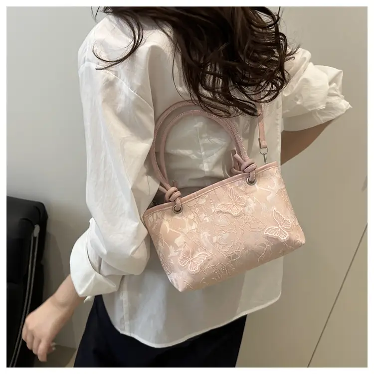 White Lace Bow Shoulder Bag for Women — feature 14