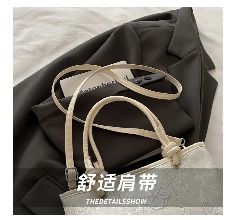 White Lace Bow Shoulder Bag for Women — feature 5