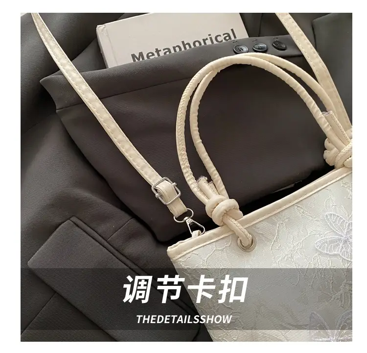 White Lace Bow Shoulder Bag for Women — feature 6