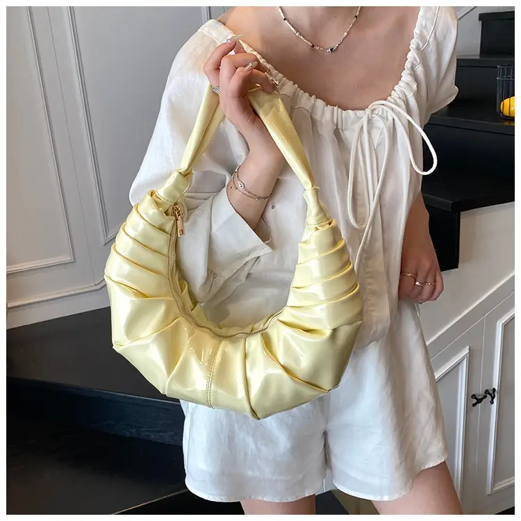 Silver Pleated Shoulder Bag for Women 2025 — feature 18