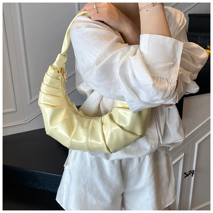 Silver Pleated Shoulder Bag for Women 2025 — feature 22