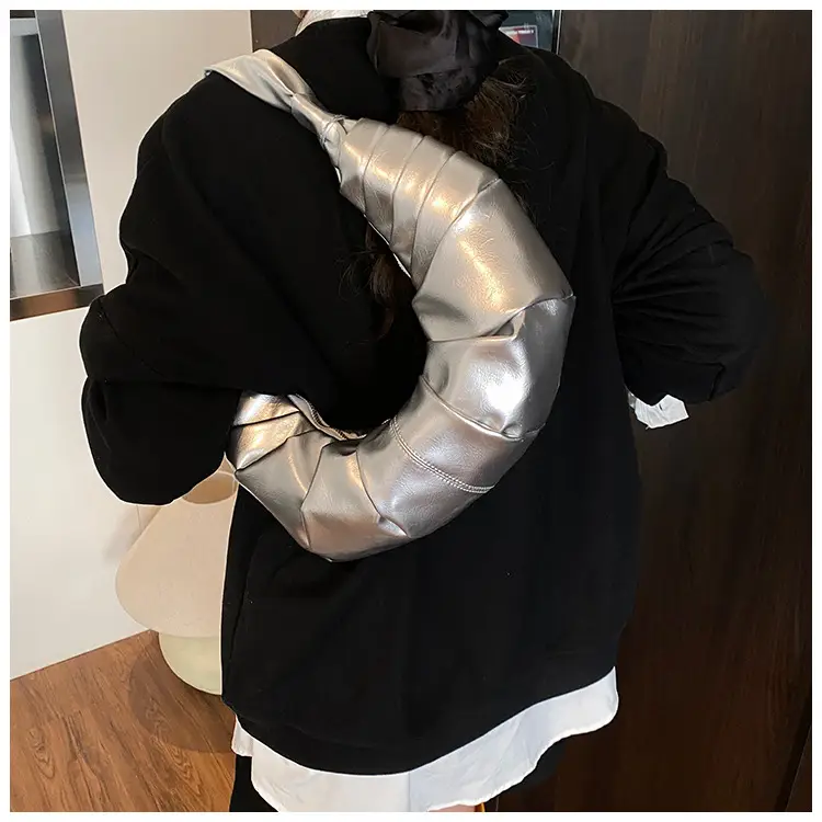 Silver Pleated Shoulder Bag for Women 2025 — feature 31