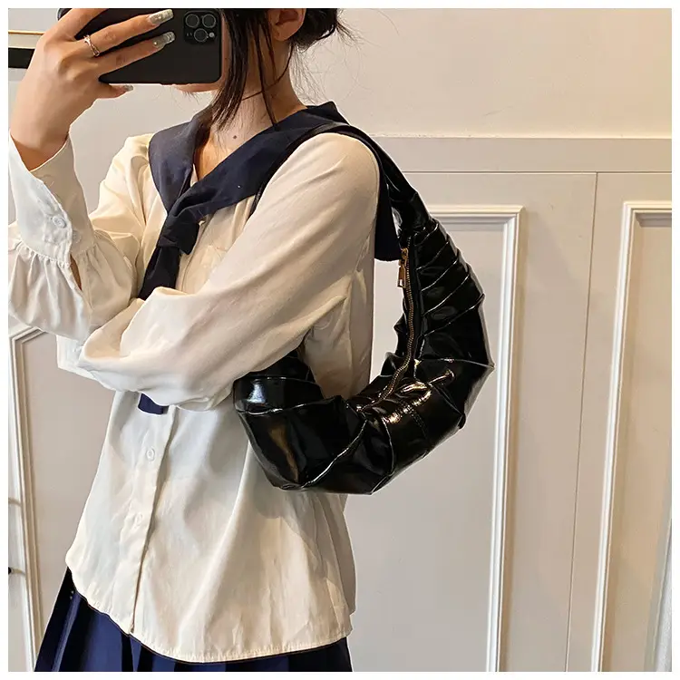 Silver Pleated Shoulder Bag for Women 2025 — feature 35