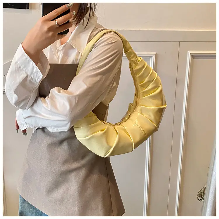 Silver Pleated Shoulder Bag for Women 2025 — feature 44
