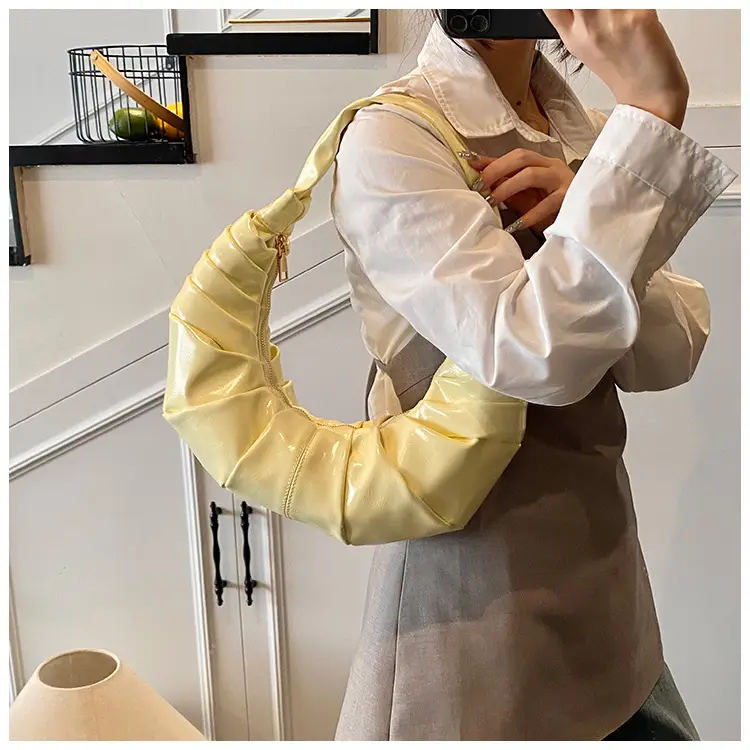 Silver Pleated Shoulder Bag for Women 2025 — feature 45