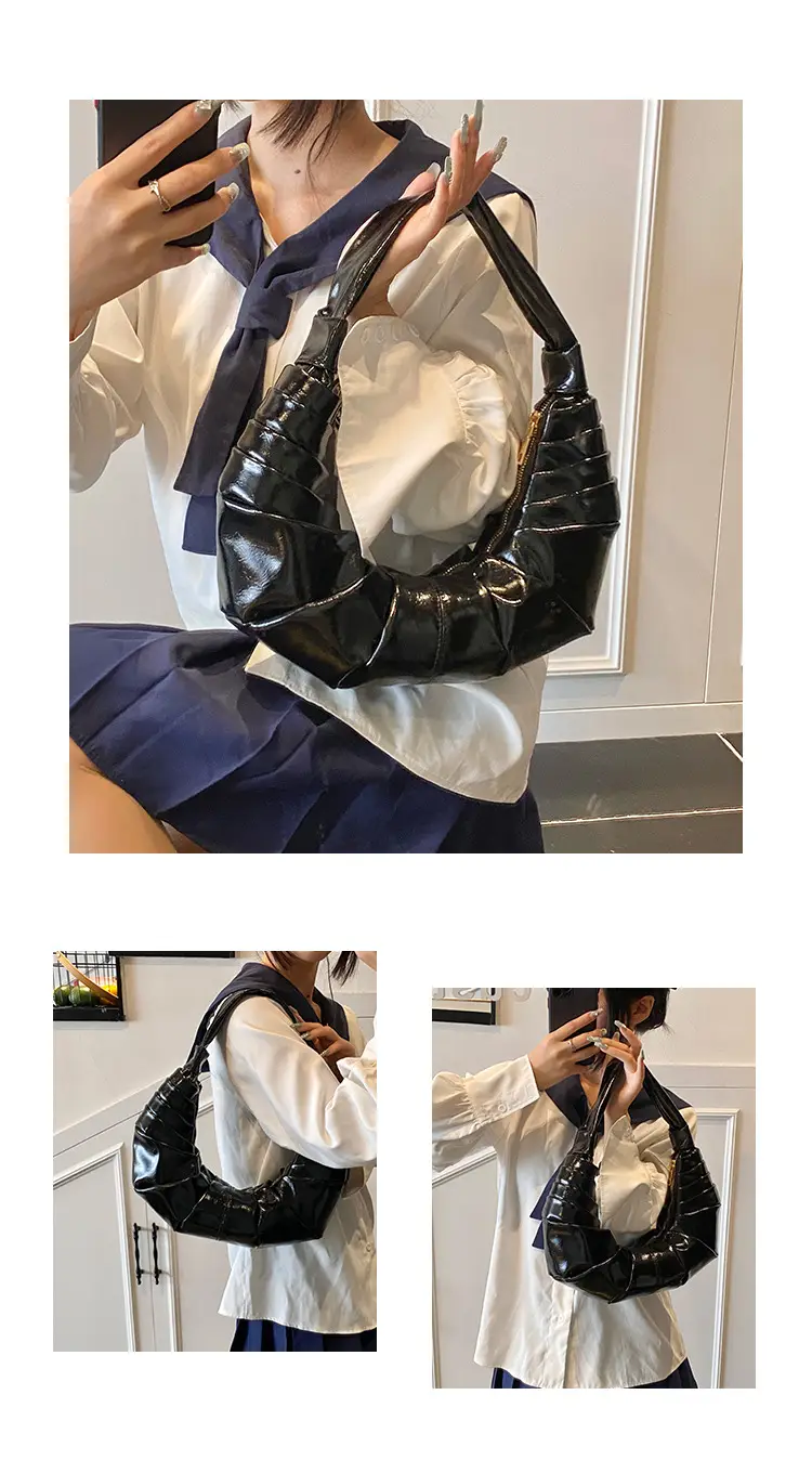 Silver Pleated Shoulder Bag for Women 2025 — feature 6