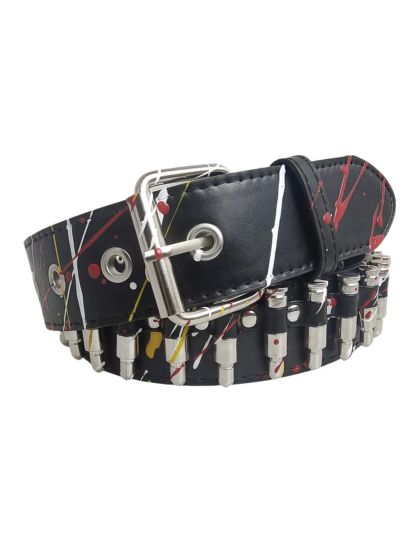 2025 American Fashion Bullet Belt with Color Print & Personalized Design — feature 2