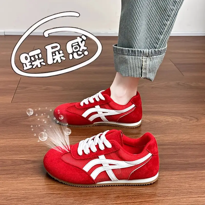 Mesh Breathable German Training Shoes for Women, White Sneakers, 2026 New Summer Versatile Thin Hollow-Out Running Shoes, Casual Sneakers - Image 8