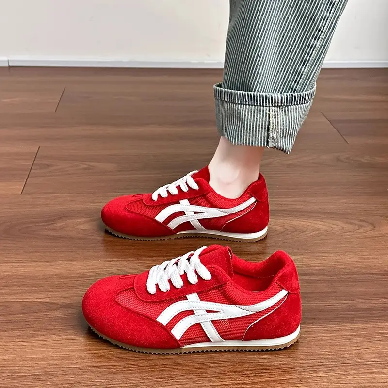 Mesh Breathable German Training Shoes for Women, White Sneakers, 2026 New Summer Versatile Thin Hollow-Out Running Shoes, Casual Sneakers - Image 3