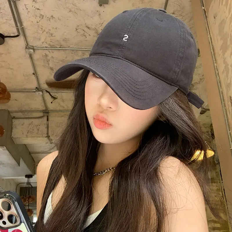 Black Korean Style Baseball Cap for Women Summer 2026 - Image 6