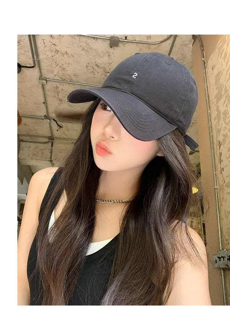 Black Korean Style Baseball Cap for Women Summer 2026 — feature 6