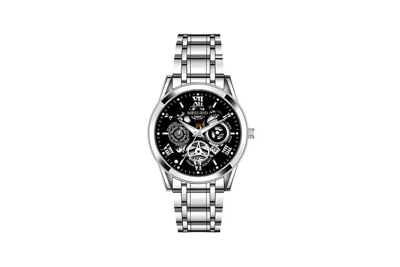 Gold Mechanical Skeleton Watch for Men — feature 10