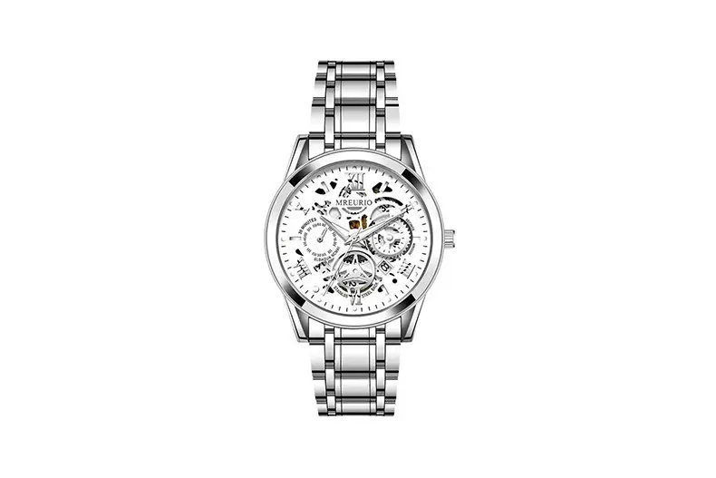 Gold Mechanical Skeleton Watch for Men — feature 11