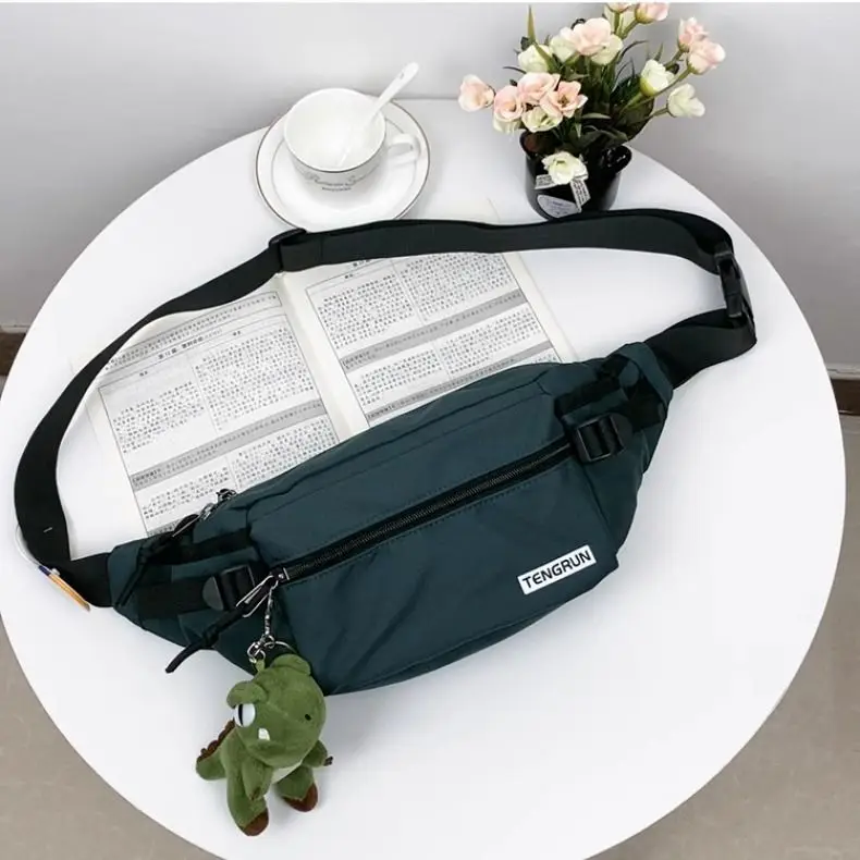 Trendy Cartoon Chest Bag for Men Women Brown — feature 12