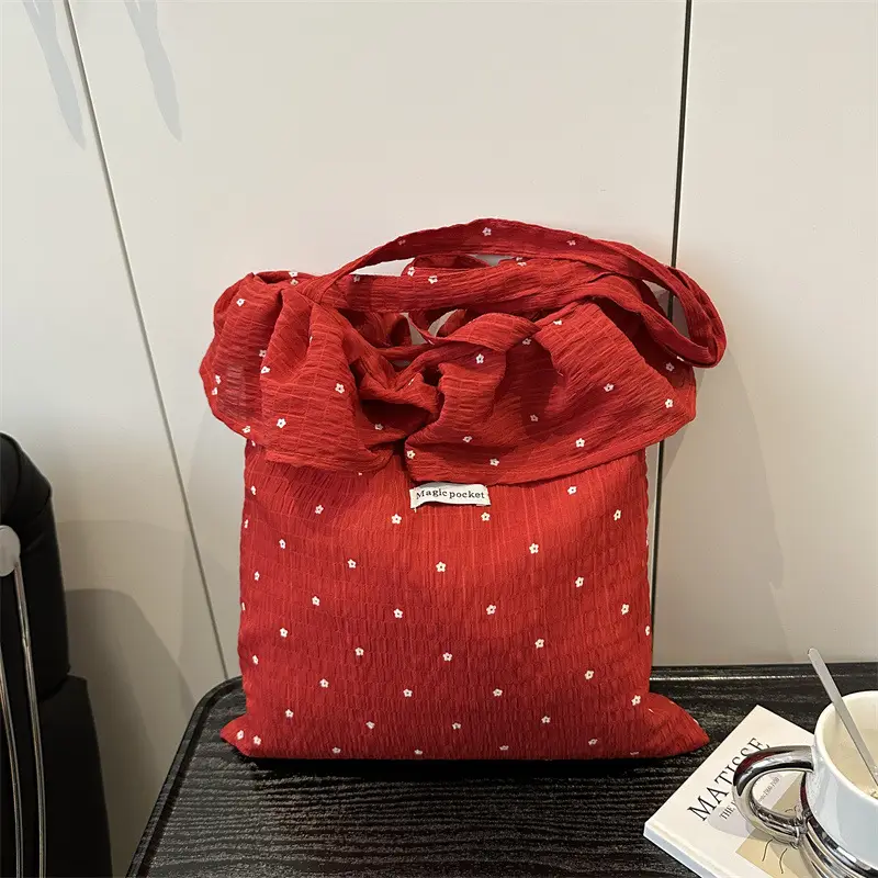 Fairy Style Ruffled Mesh Shoulder Bag Women Large Capacity - Image 6