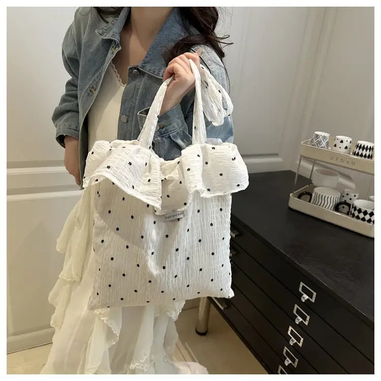 Fairy Style Ruffled Mesh Shoulder Bag Women Large Capacity — feature 15