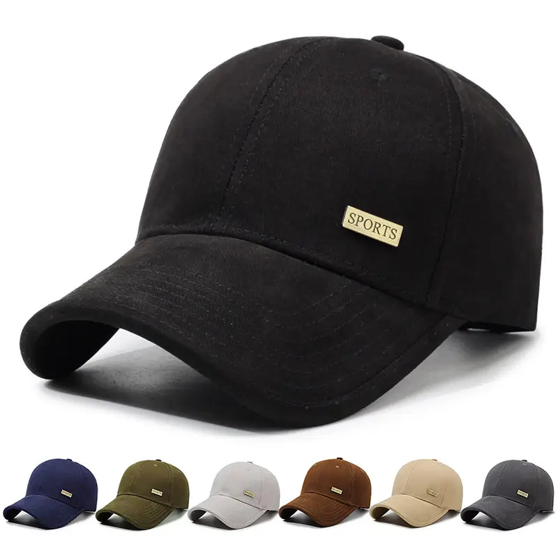 Black Vintage Washed Baseball Cap for Men - Image 8