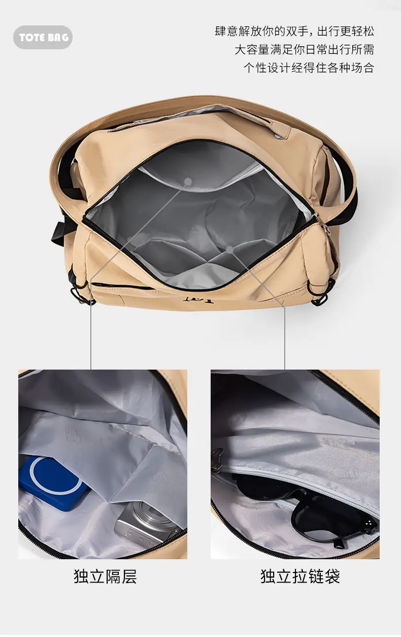 New Fashion One Shoulder Crossbody Travel Tote Bag — feature 12