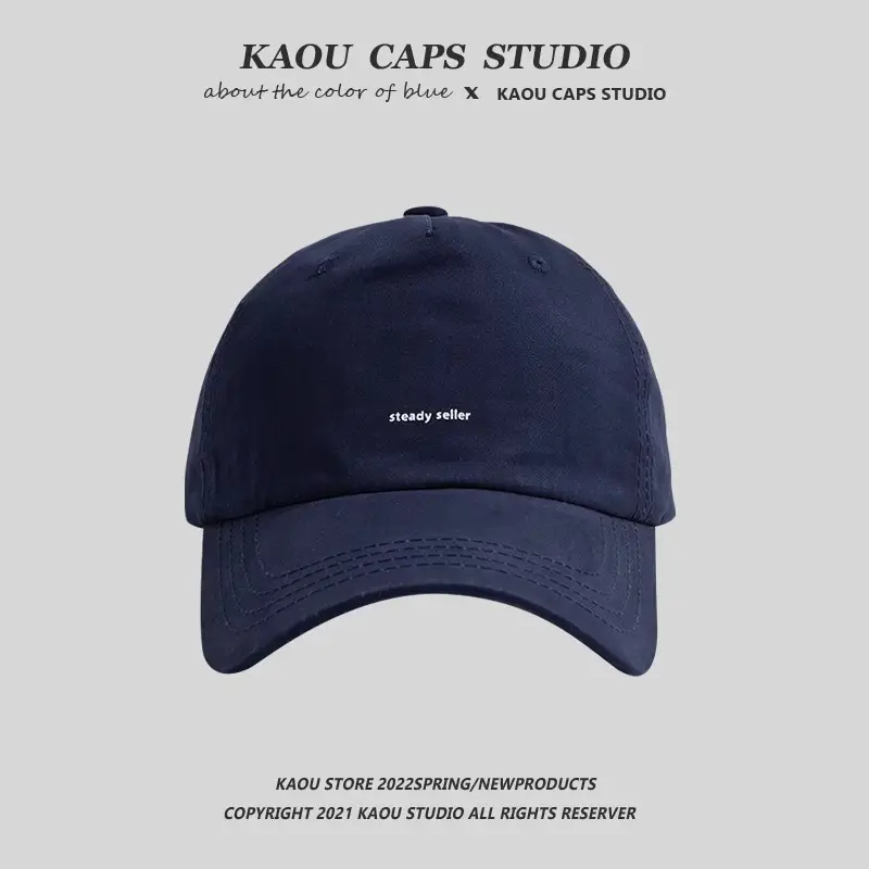 Women Korean Style Black Baseball Cap Small Letter - Image 12