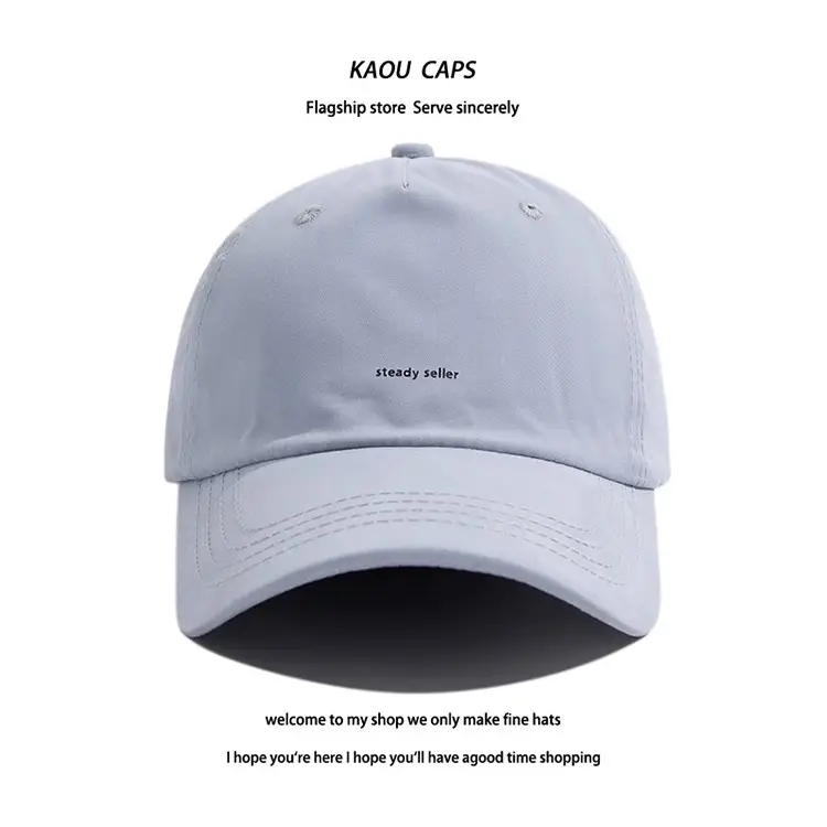 Women Korean Style Black Baseball Cap Small Letter — feature 12