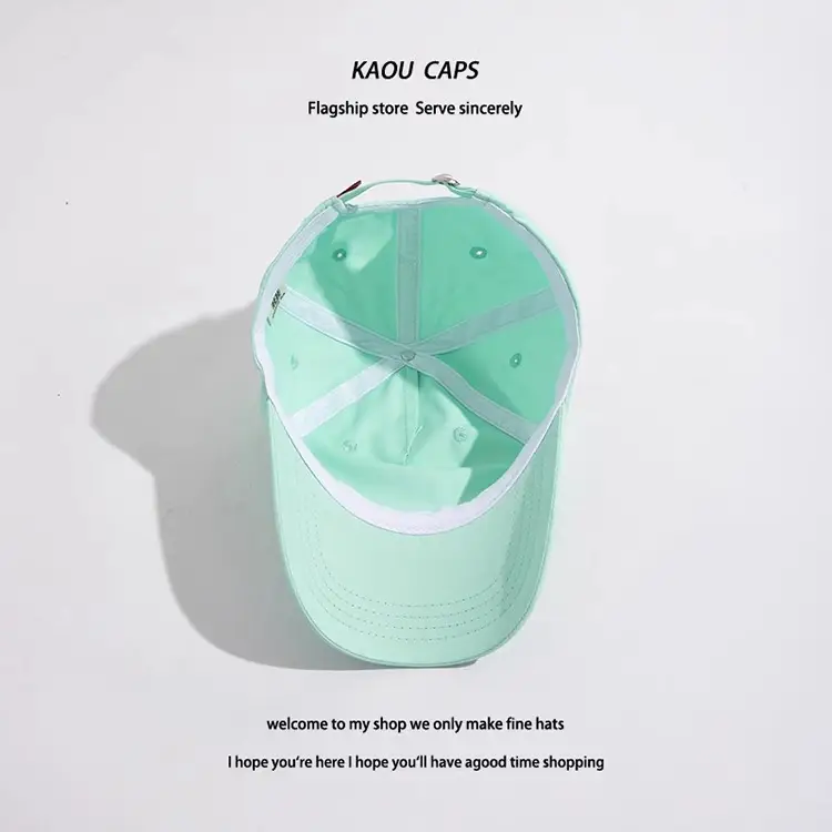 Women Korean Style Black Baseball Cap Small Letter — feature 15