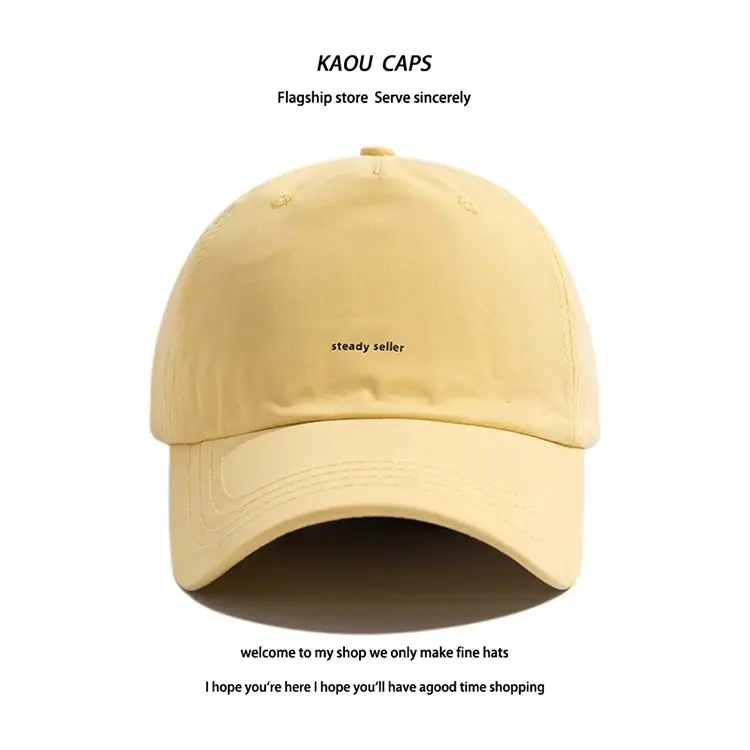 Women Korean Style Black Baseball Cap Small Letter — feature 4