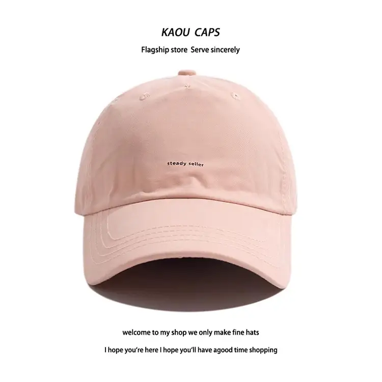Women Korean Style Black Baseball Cap Small Letter — feature 6