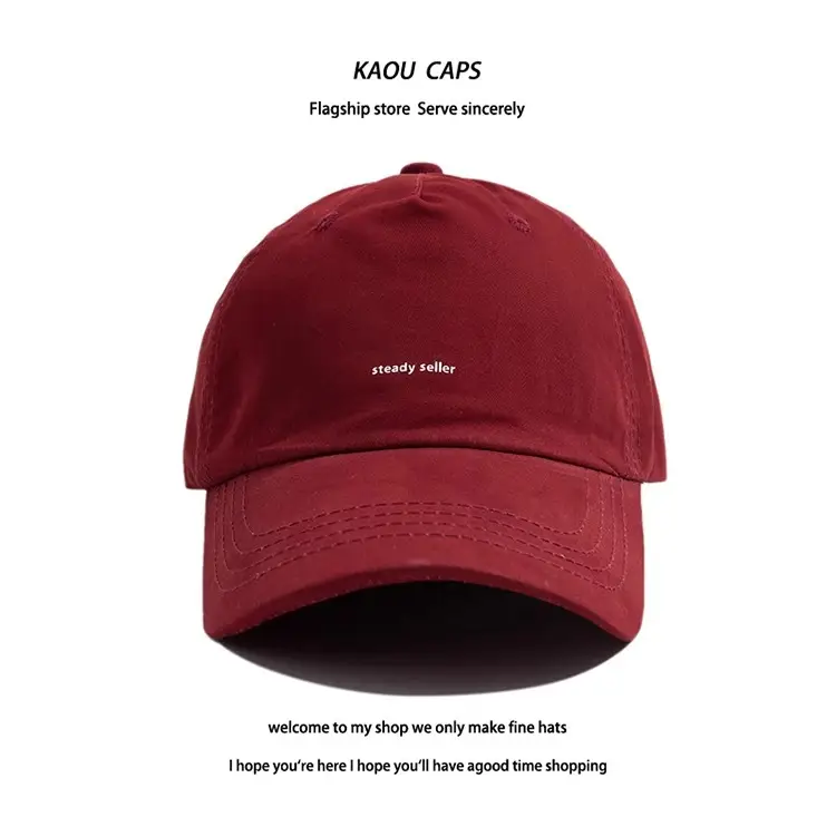 Women Korean Style Black Baseball Cap Small Letter — feature 8